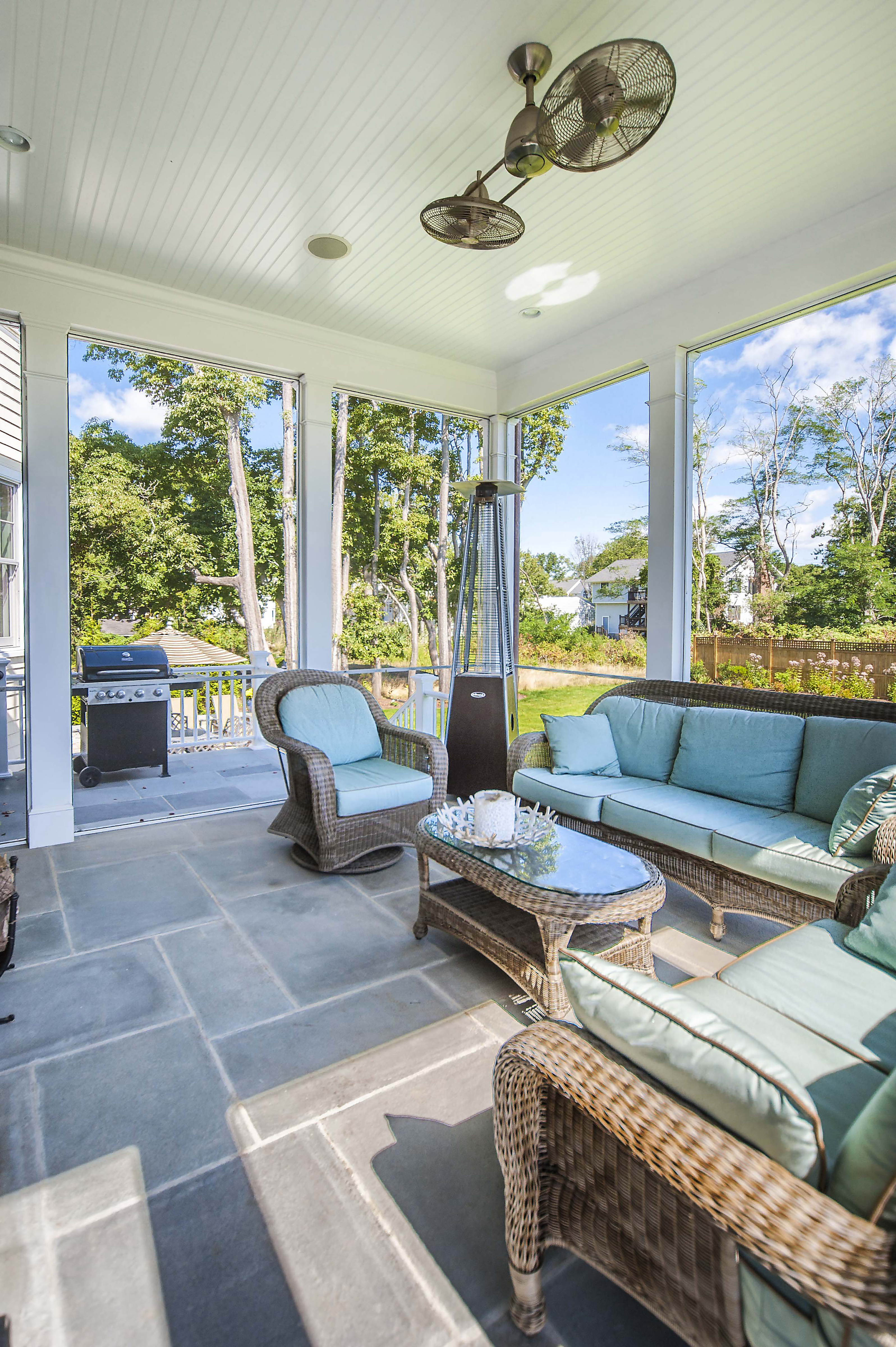 Cerreta interior screened porch