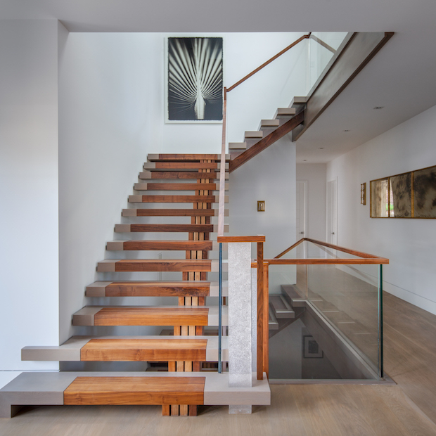 Staircase-design-custom-black-walnut-and-white-oak-stairway